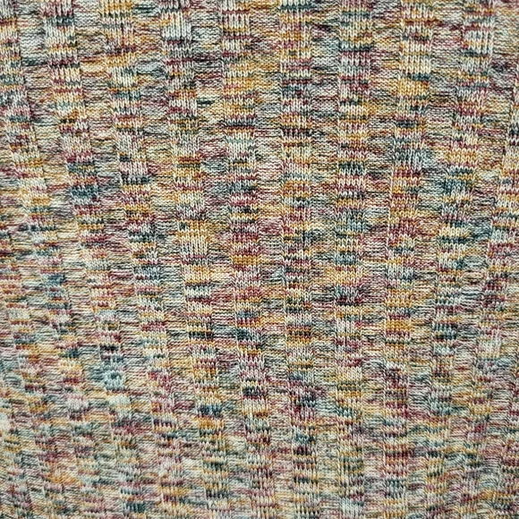 CATO Sleeveless Multi-Colored Ribbed Cowl Pullover - Plus Size 22/24W - Picture 7 of 8